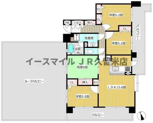 福岡県久留米市国分町【マンション】の間取り