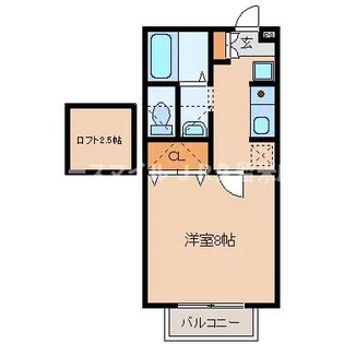 エクレールフラッツ【110号室】の間取り