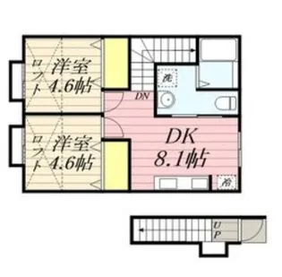 クラシア諏訪野【206号室】の間取り