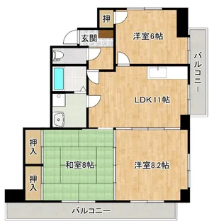 ROSE【2階】の間取り