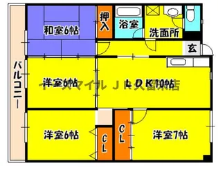 池松コーポⅠ【2階】の間取り