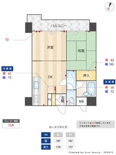 藤和コープソシエ薬院【8階】の間取り