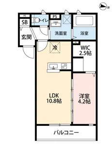 サンパーク大濠【3階】の間取り