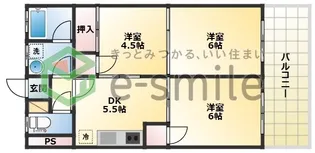 ベアコーポ光【2階】の間取り