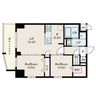 S-RESIDENCE名島【3階】の間取り