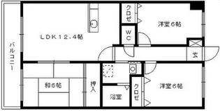 レジデンス高屋敷【7階】の間取り