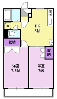 サンシャインコート東合川【2階】の間取り