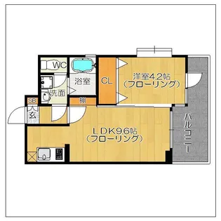ヴェルデ平尾【6階】の間取り