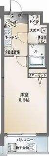 エンクレスト警固【10階】の間取り