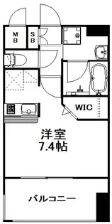 エンクレスト天神MARK【12階】の間取り