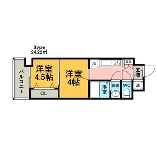 №88マリナゲートサンズ【3階】の間取り