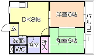 フェニックス久留米【3階】の間取り