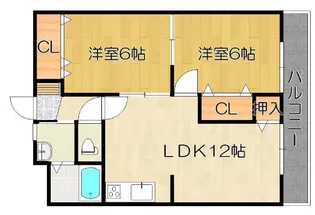 マンションセンチュリー【6階】の間取り