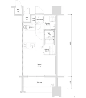 エンクレスト博多EXCEED【6階】の間取り