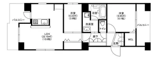 MODERN PALAZZO高宮【9階】の間取り
