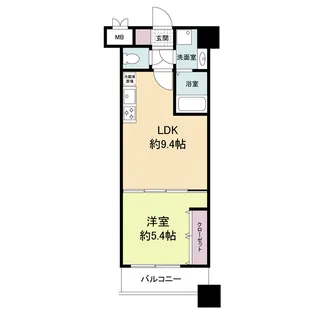 グランパーク天神【3階】の間取り