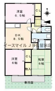 セジュール森【1階】の間取り