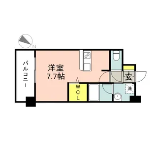 エンクレスト天神SIDE【12階】の間取り