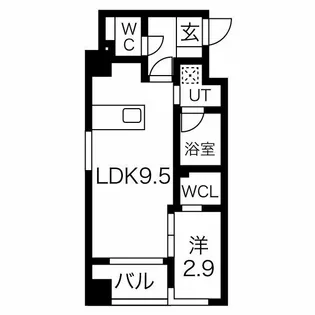 ビエネスタ向野【204●号室】の間取り