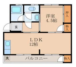津川アパート【202号室】の間取り