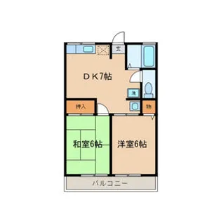 メイプルA棟【1階】の間取り