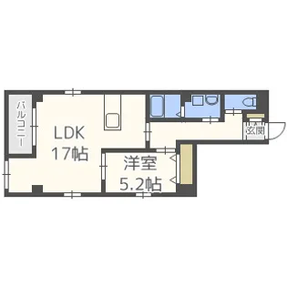 アーバンブルー藤【4階】の間取り