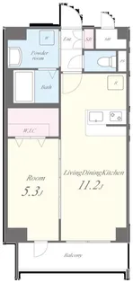 フローラル筥松【8階】の間取り