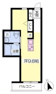ベルリネッタ【205号室】の間取り