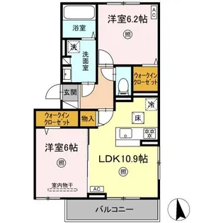 Gentiana scabra【3階】の間取り