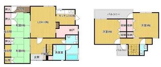 福岡県久留米市北野町中【一戸建】の間取り