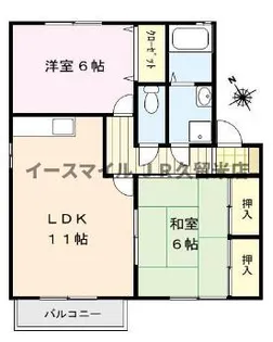 ベリークレセント【1階】の間取り