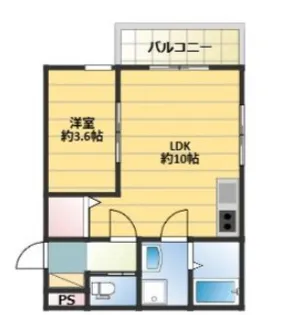 THE NOBLES 久留米西町【2階】の間取り