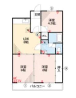 ニューロイヤルビル【205号室】の間取り