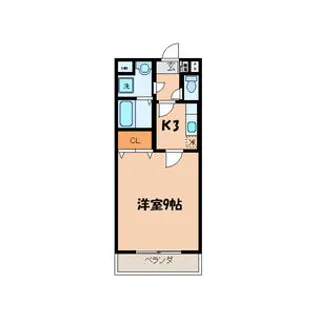 ヴィラコートはなみづき【303号室】の間取り