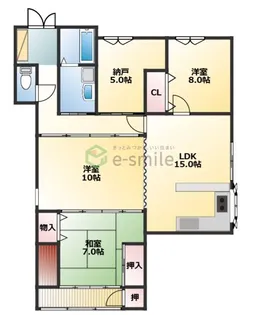 福岡県久留米市善導寺町与田【一戸建】の間取り