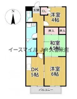 グリーンパーク国分【B201号室】の間取り