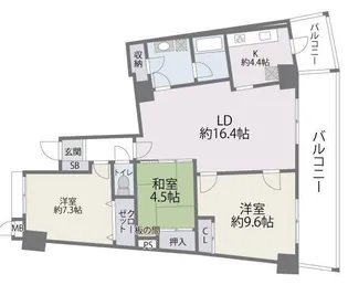 アイランドシティ・インフィニガーデン イースト棟【12階】の間取り