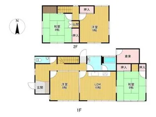 福岡県久留米市荒木町白口【一戸建】の間取り