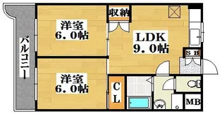 グランド平尾【7階】の間取り