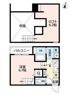フォラートル【2階】の間取り