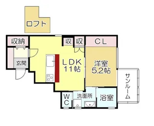 福岡県久留米市高良内町【一戸建】の間取り
