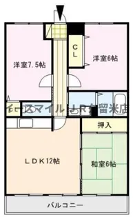 アメニティハイツ杏栄館【6階】の間取り