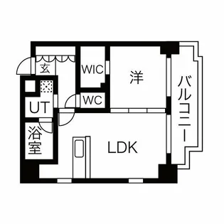 Laciudad博多駅南【2階】の間取り