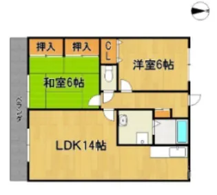 ウイング21【3階】の間取り