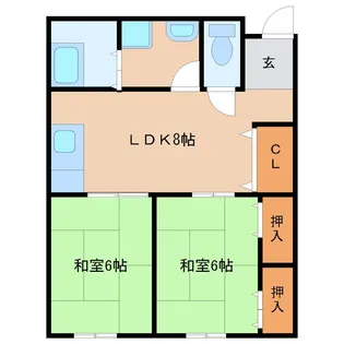 ハイツ千足 【2階】の間取り
