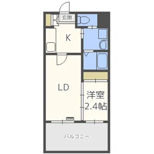 グランフォーレ薬院南【10階】の間取り