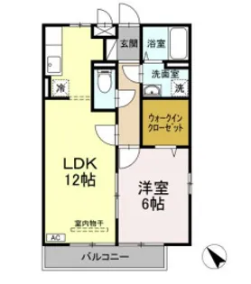 セイシェル・大山【B203号室】の間取り