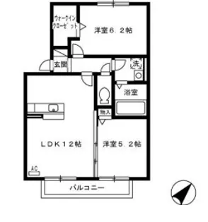 エスポワール弥生が丘【2階】の間取り