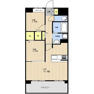 LIBTH上牟田EAST【8階】の間取り