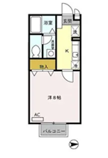 ヴェルメゾン【2階】の間取り